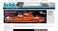 Desktop Screenshot of krickshop.de